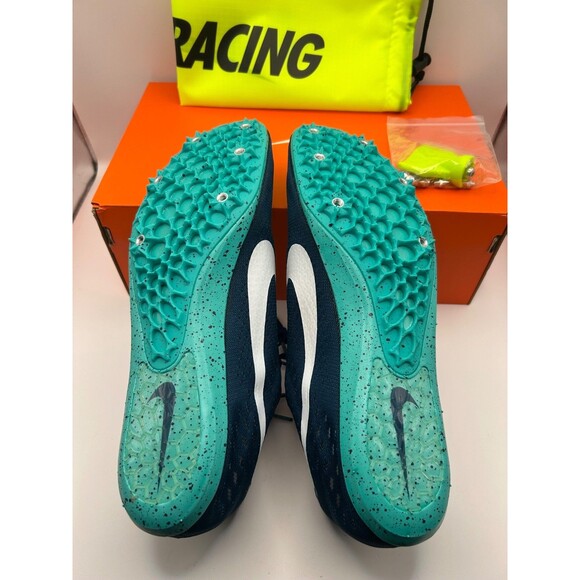 NIKE Zoom Victory 3 Men's Distance Track Spikes Cleats Blue Force/White SZ 12.5 - Picture 6 of 8